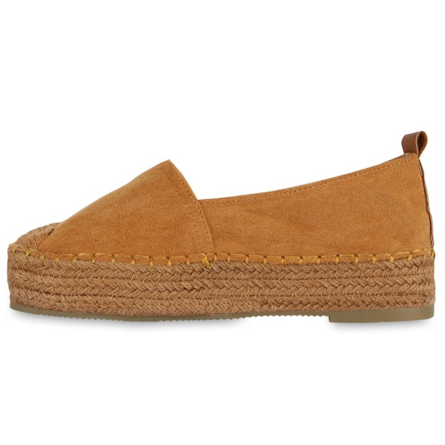 Damenschuhe Stiefelparadies | Damen Espadrilles In Hellbraun