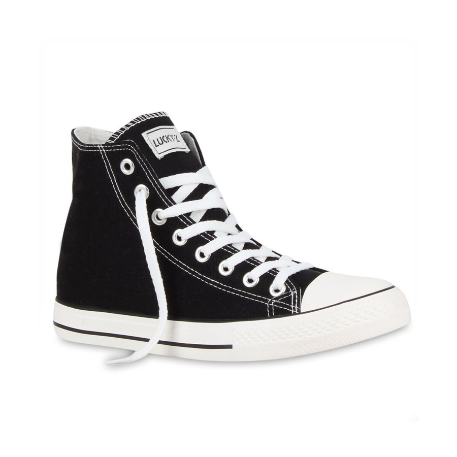 Herrenschuhe Stiefelparadies | Herren Sneaker High In Schwarz Lucky