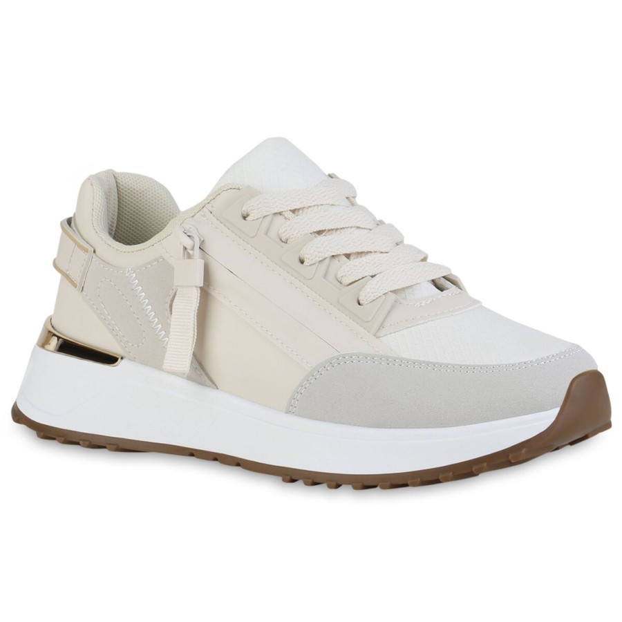 Damenschuhe Stiefelparadies | Damen Laufschuhe In Beige