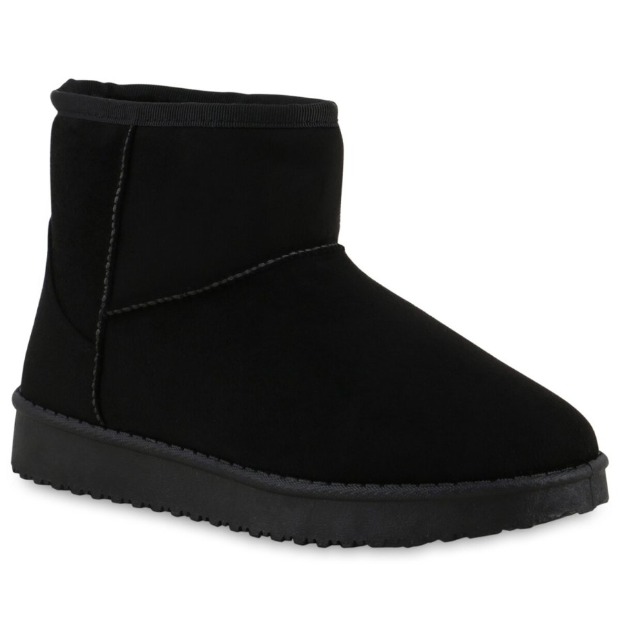 Damenschuhe Stiefelparadies | Damen Winter Boots In Schwarz