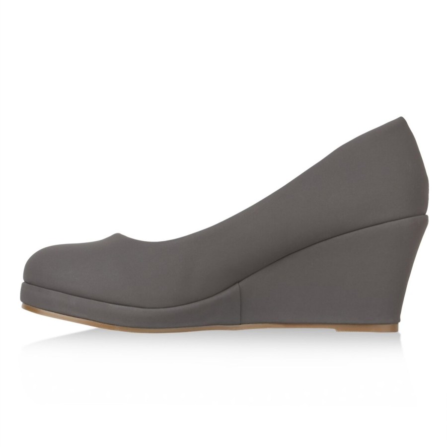 Damenschuhe Stiefelparadies | Damen Keilpumps In Grau