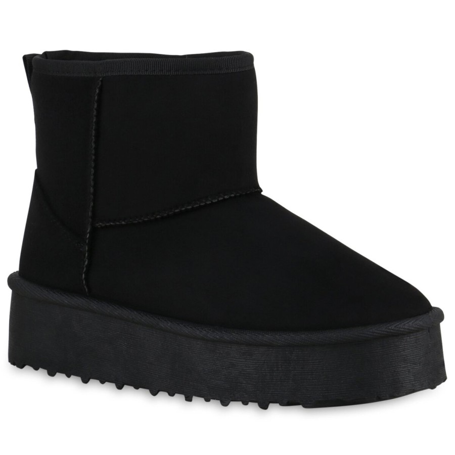 Damenschuhe Stiefelparadies | Damen Winter Boots In Schwarz