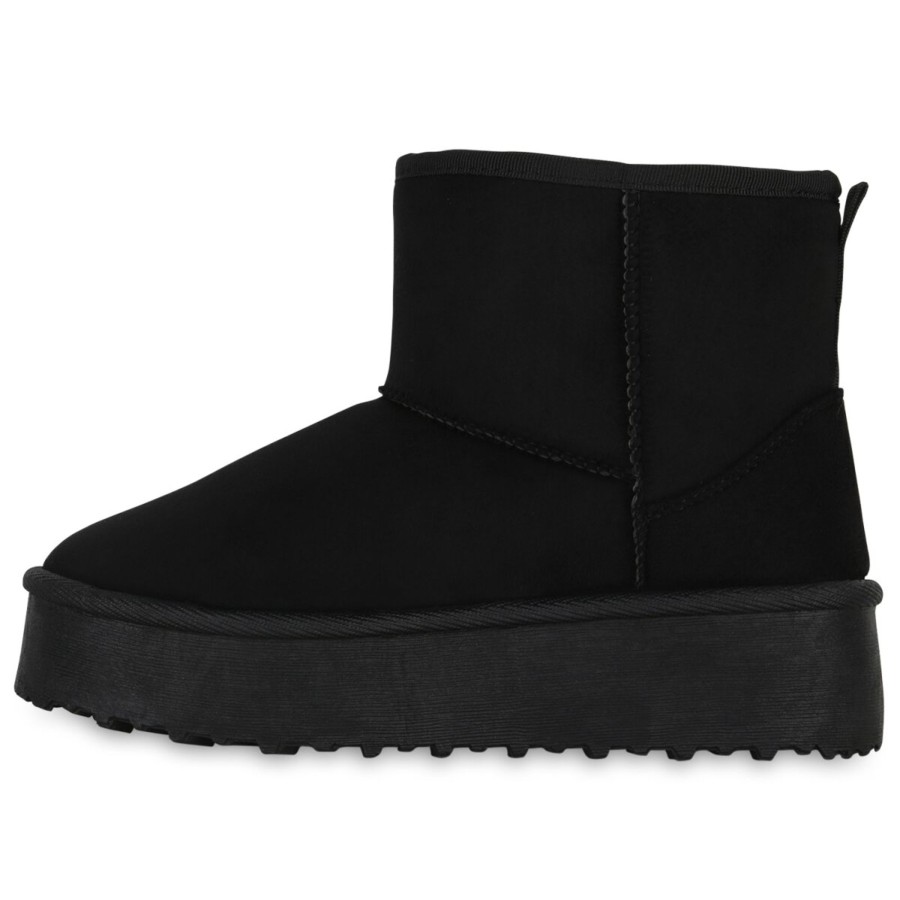 Damenschuhe Stiefelparadies | Damen Winter Boots In Schwarz