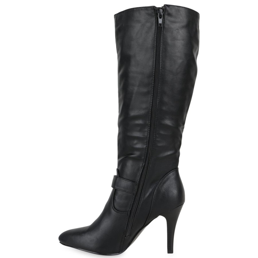 Damenschuhe Stiefelparadies | Damen Klassische Stiefel In Schwarz