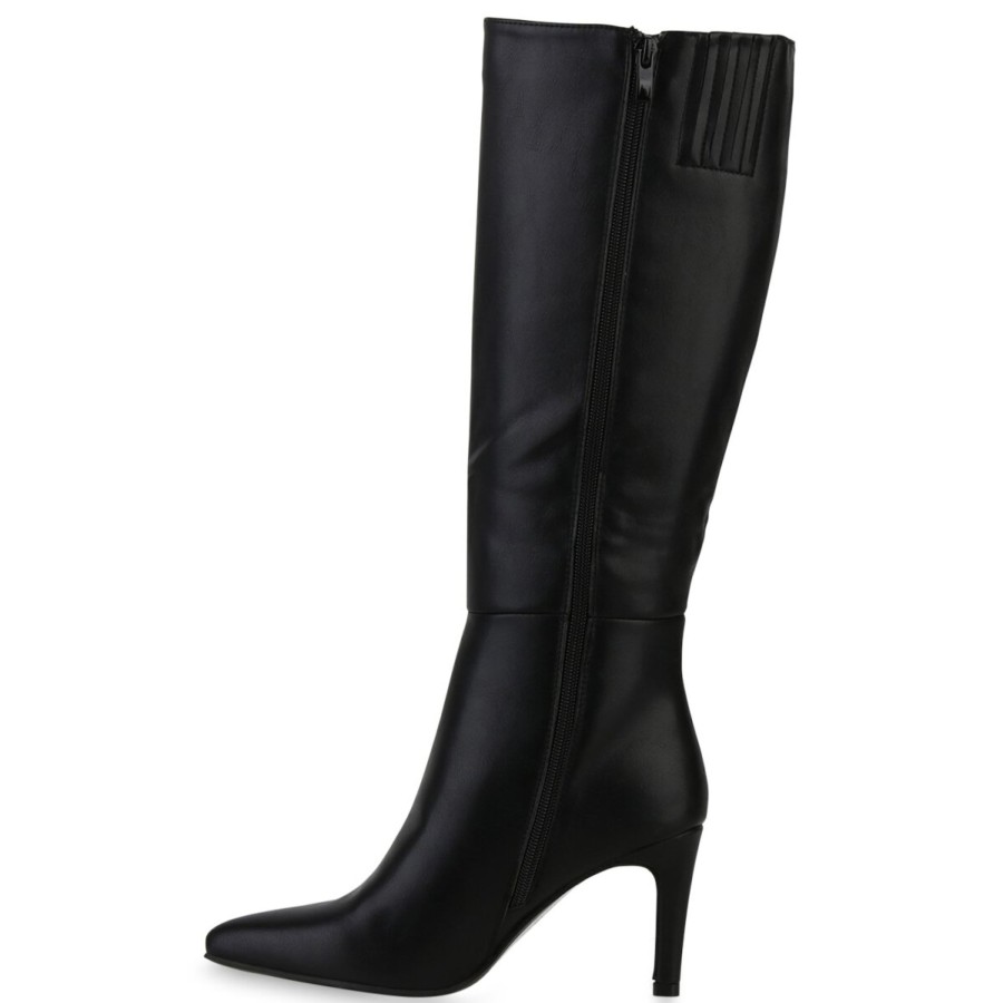 Damenschuhe Stiefelparadies | Damen Klassische Stiefel In Schwarz