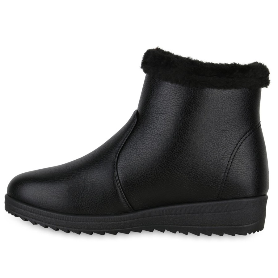 Damenschuhe Stiefelparadies | Damen Winter Boots In Schwarz