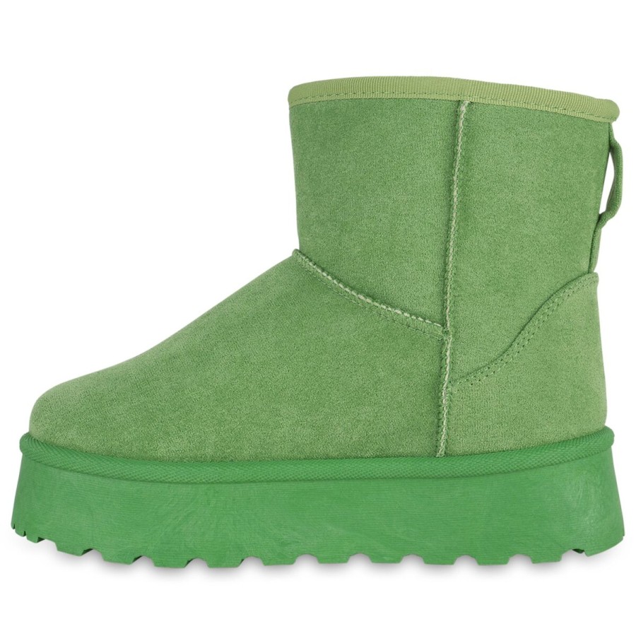 Damenschuhe Stiefelparadies | Damen Winter Boots In Grun