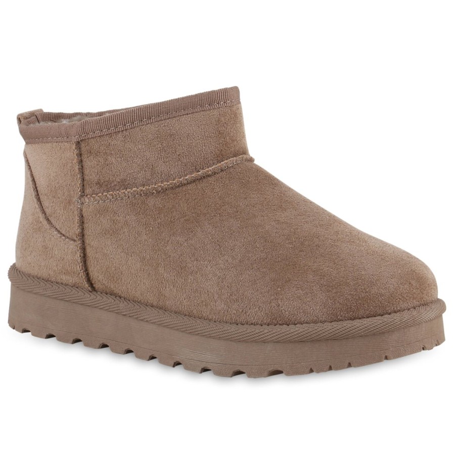 Damenschuhe Stiefelparadies | Damen Winter Boots In Khaki