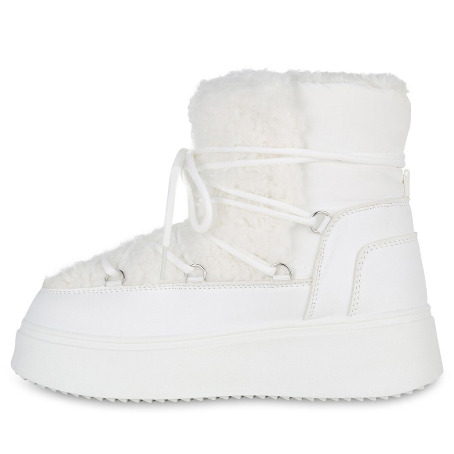 Damenschuhe Stiefelparadies | Damen Winter Boots In Weiss