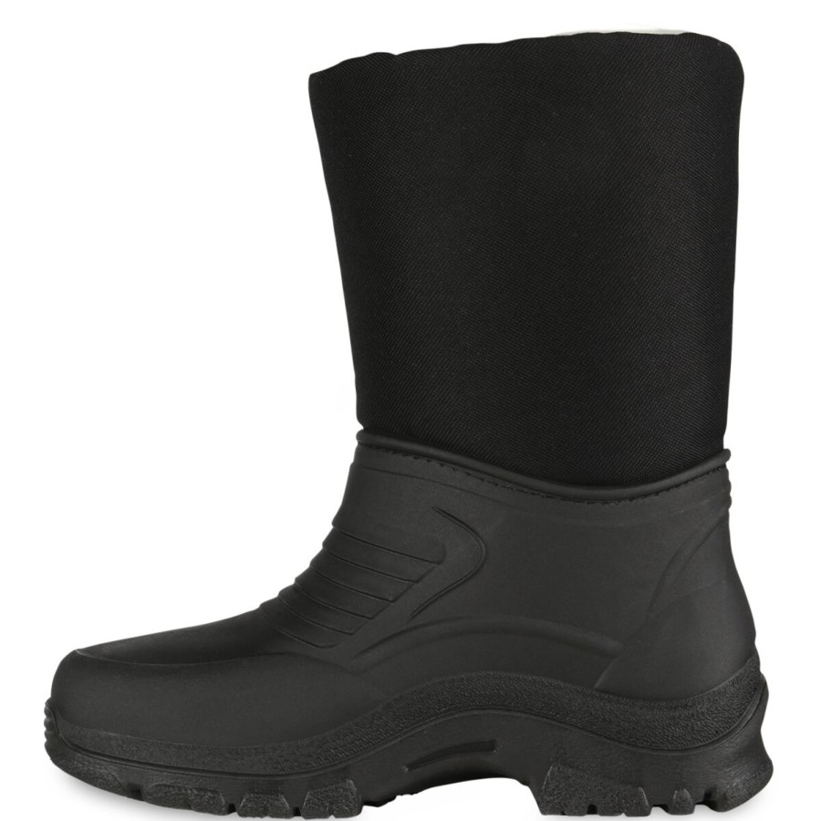 Damenschuhe Stiefelparadies | Damen Winterstiefel In Schwarz Dunkelgrau