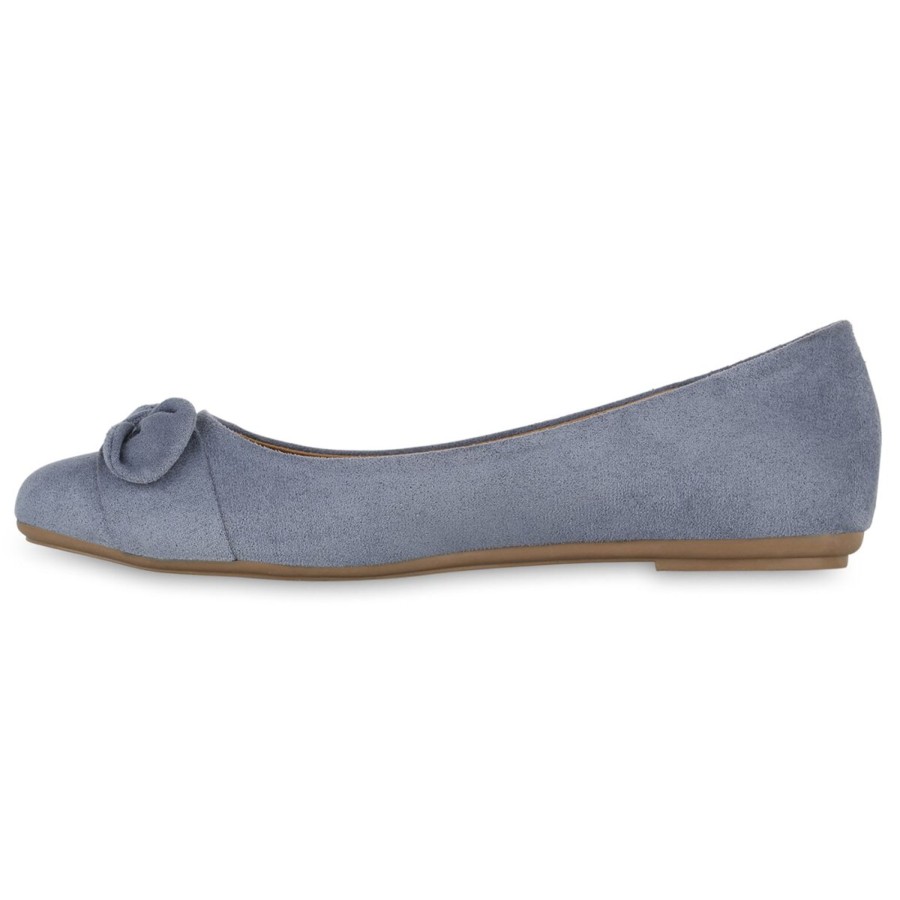 Damenschuhe Stiefelparadies | Damen Ubergrosen Klassische Ballerinas In Hellblau