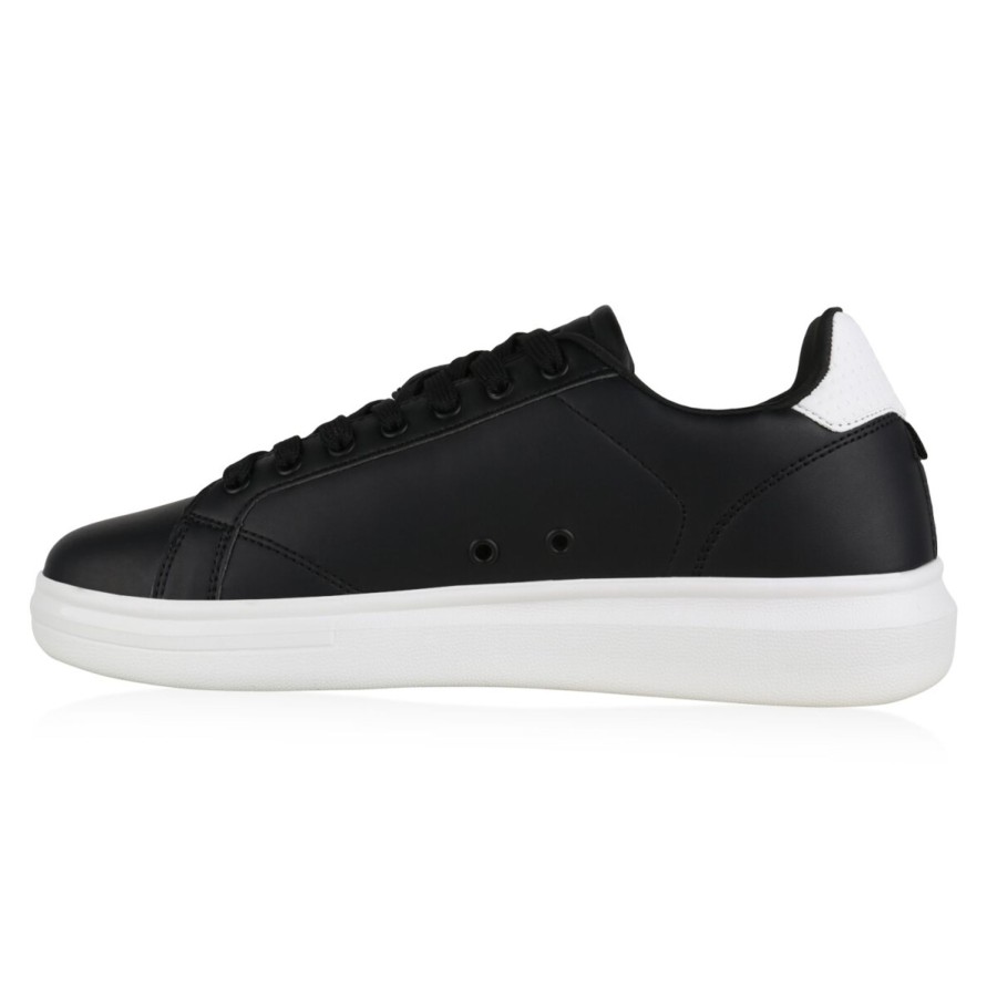 Herrenschuhe Stiefelparadies | Herren Sneaker Low In Schwarz Weiss