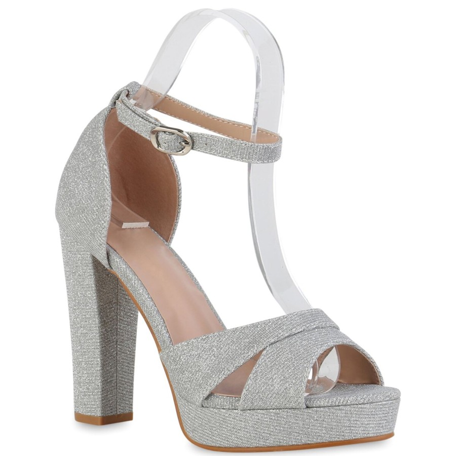 Damenschuhe Stiefelparadies | Damen High Heels In Silber