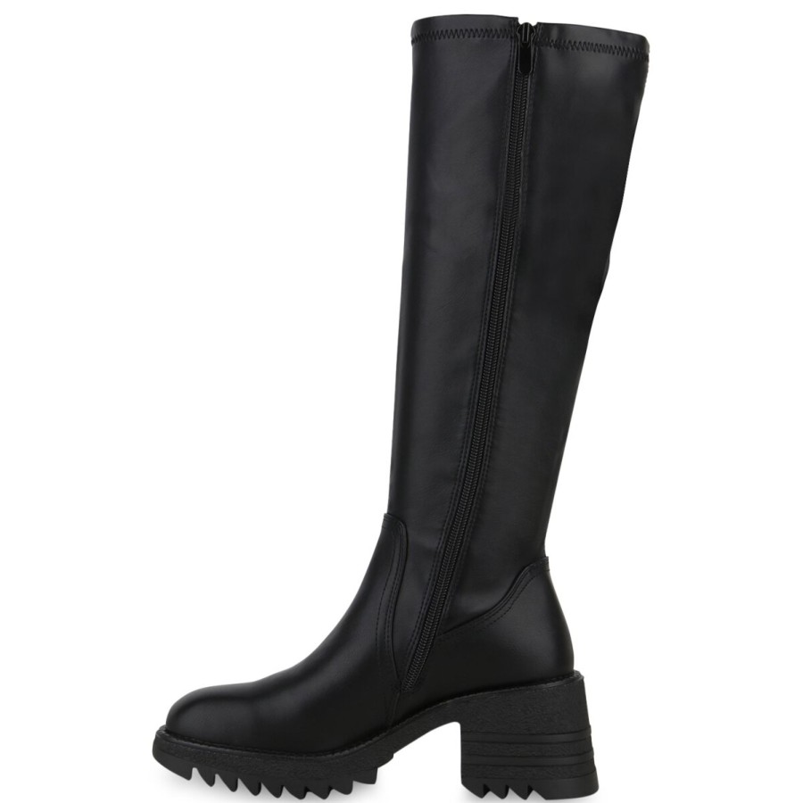 Damenschuhe Stiefelparadies | Damen Klassische Stiefel In Schwarz