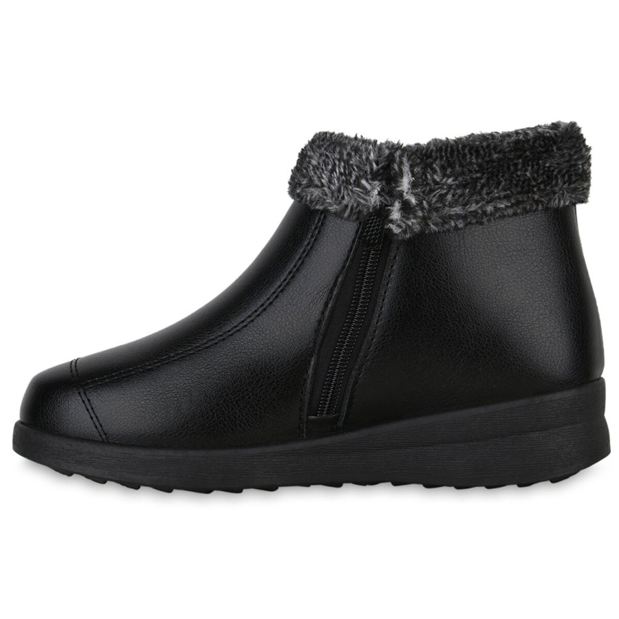 Damenschuhe Stiefelparadies | Damen Winter Boots In Schwarz