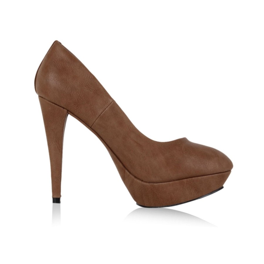 Damenschuhe Stiefelparadies | Damen Plateau Pumps In Khaki