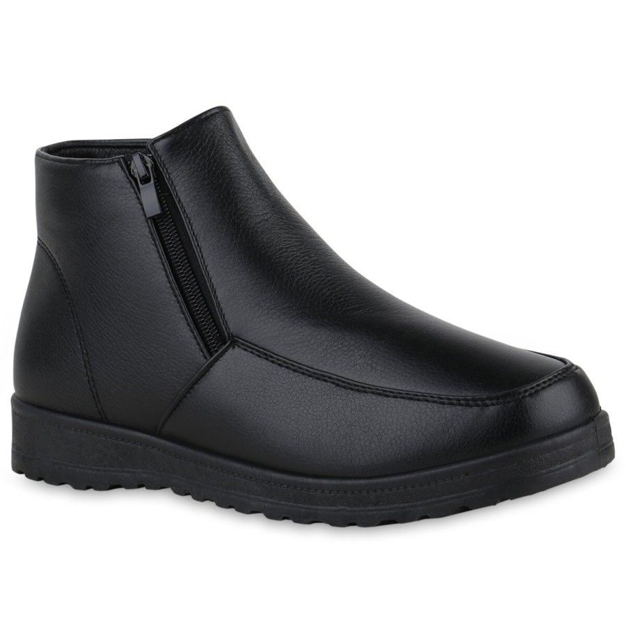 Herrenschuhe Stiefelparadies | Herren Winter Boots In Schwarz