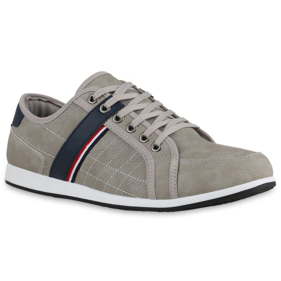 Herrenschuhe Stiefelparadies | Herren Sneaker Low In Grau