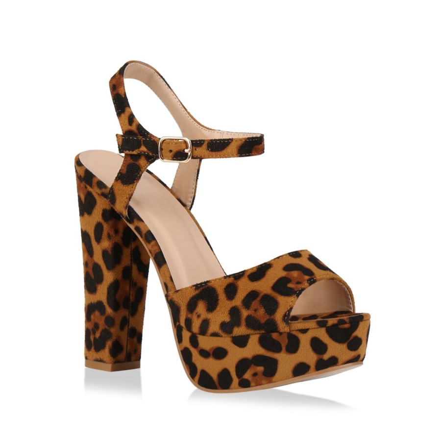 Damenschuhe Stiefelparadies | Damen Plateau Sandaletten In Leopard