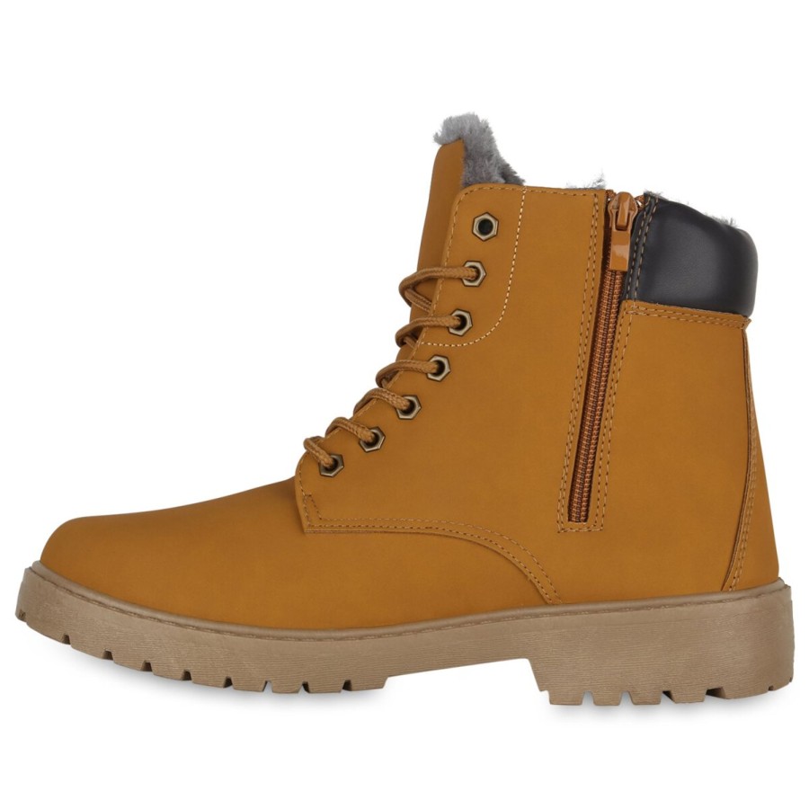 Herrenschuhe Stiefelparadies | Herren Worker Boots In Hellbraun