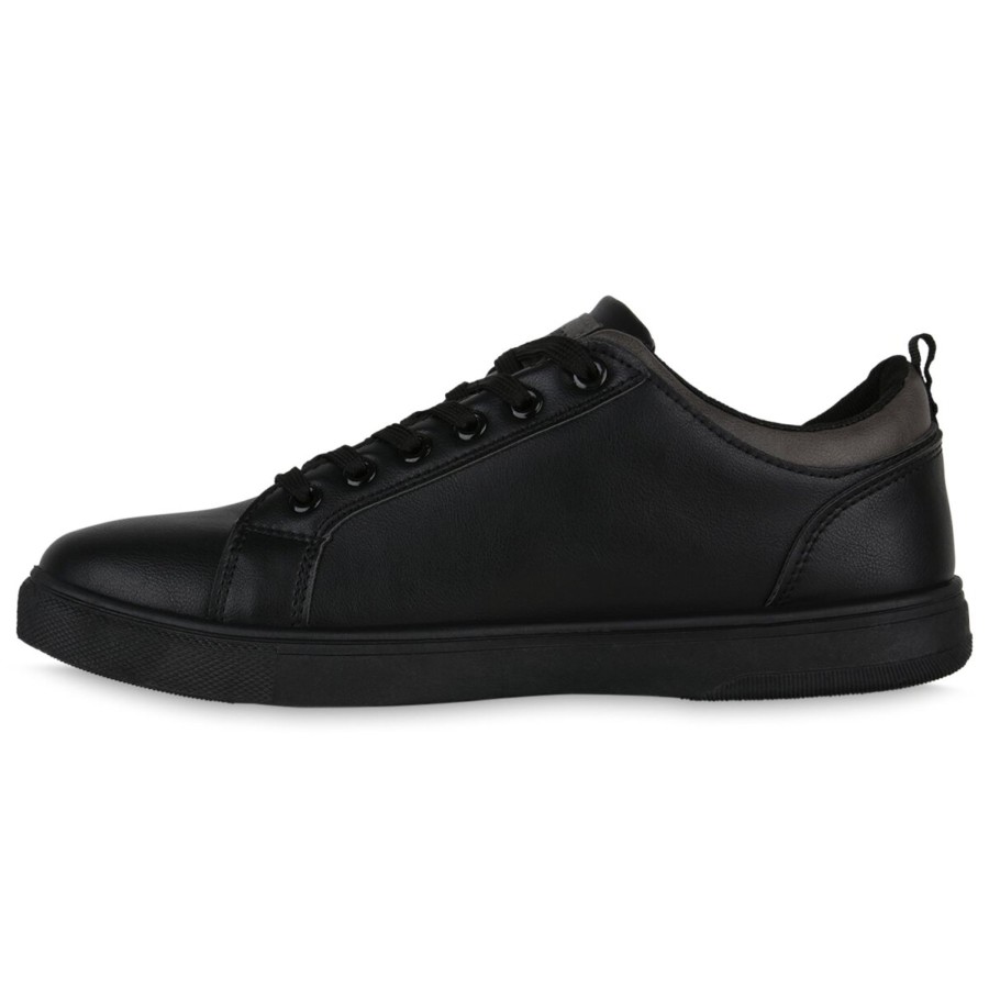 Herrenschuhe Stiefelparadies | Herren Sneaker Low In Schwarz