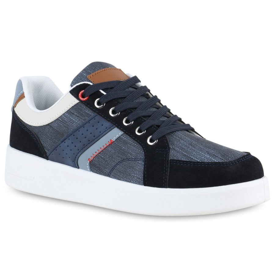 Herrenschuhe Stiefelparadies | Herren Sneaker Low In Blau