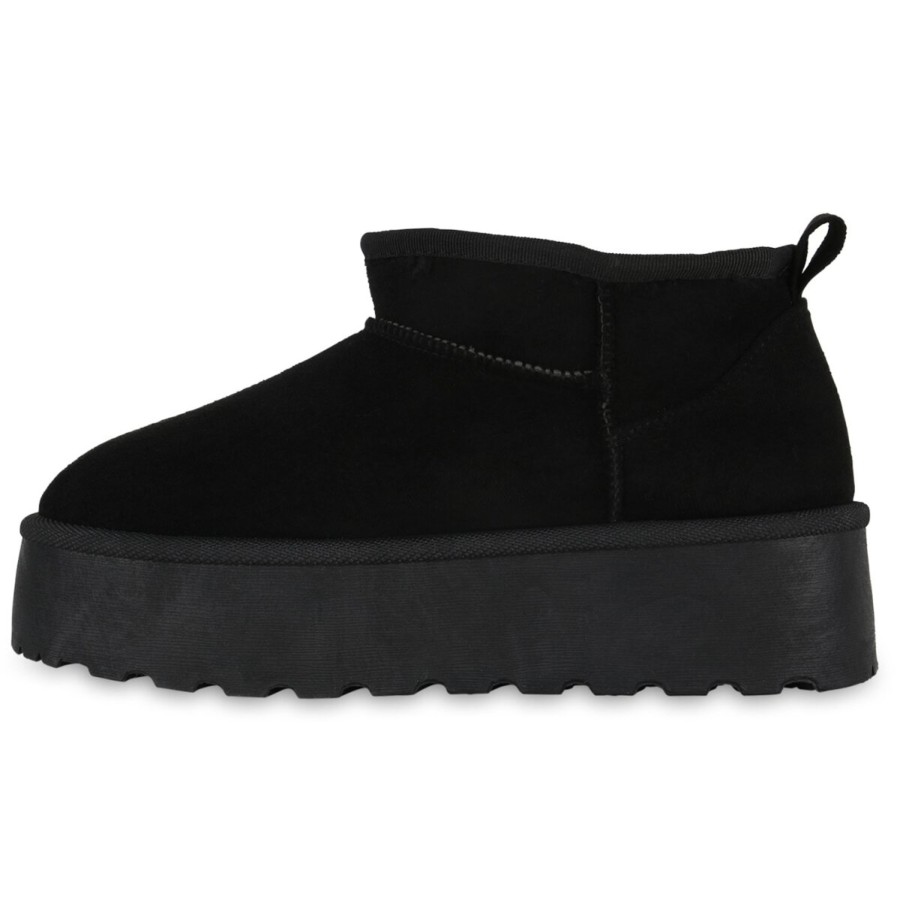 Damenschuhe Stiefelparadies | Damen Winter Boots In Schwarz