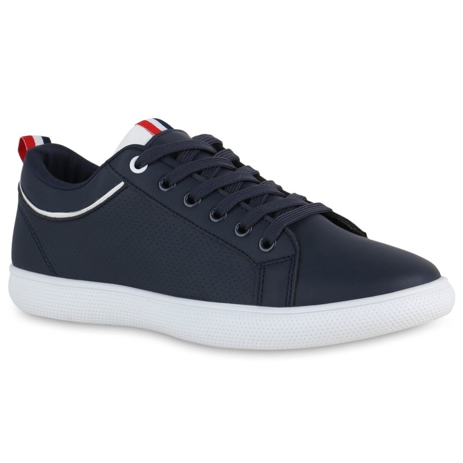 Herrenschuhe Stiefelparadies | Herren Sneaker Low In Dunkelblau