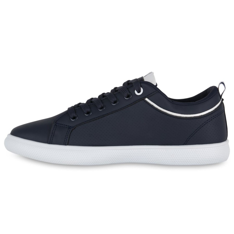 Herrenschuhe Stiefelparadies | Herren Sneaker Low In Dunkelblau