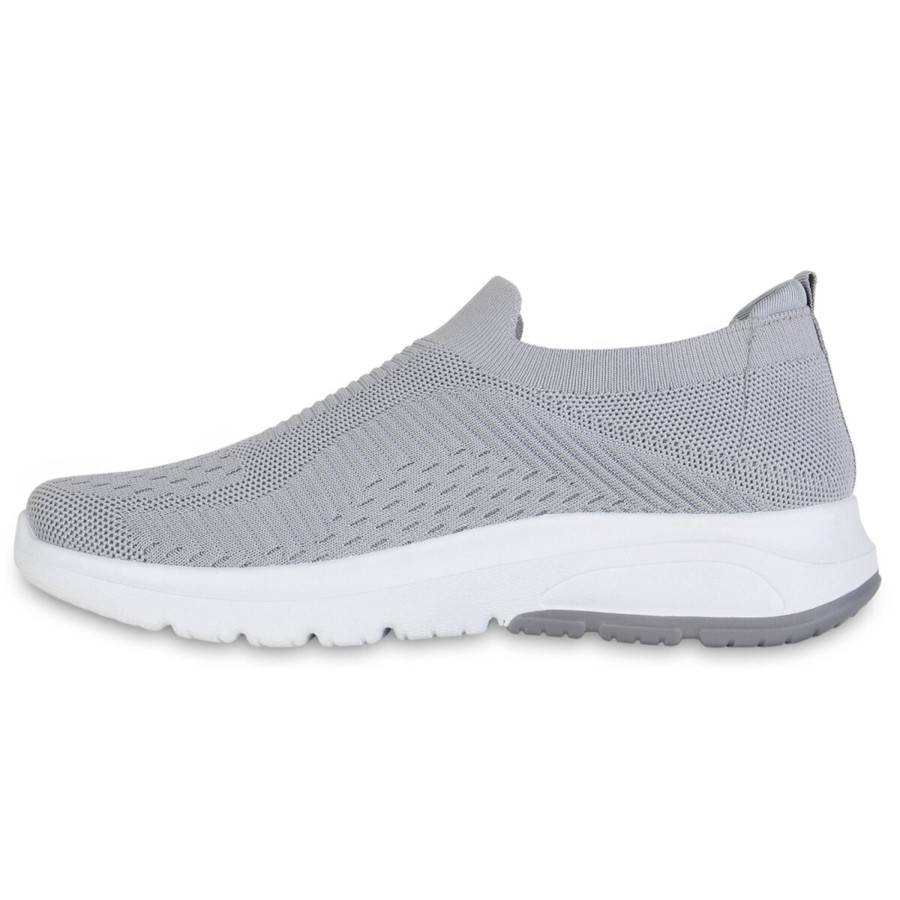 Herrenschuhe Stiefelparadies | Herren Slip Ons In Grau