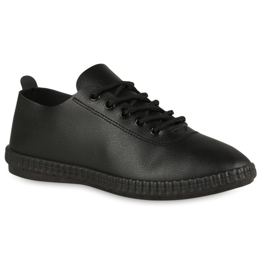 Damenschuhe Stiefelparadies | Damen Sneaker Low In Schwarz