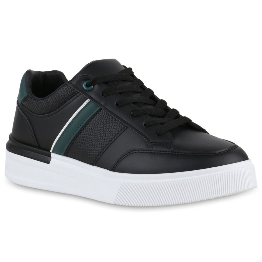 Herrenschuhe Stiefelparadies | Herren Sneaker Low In Schwarz