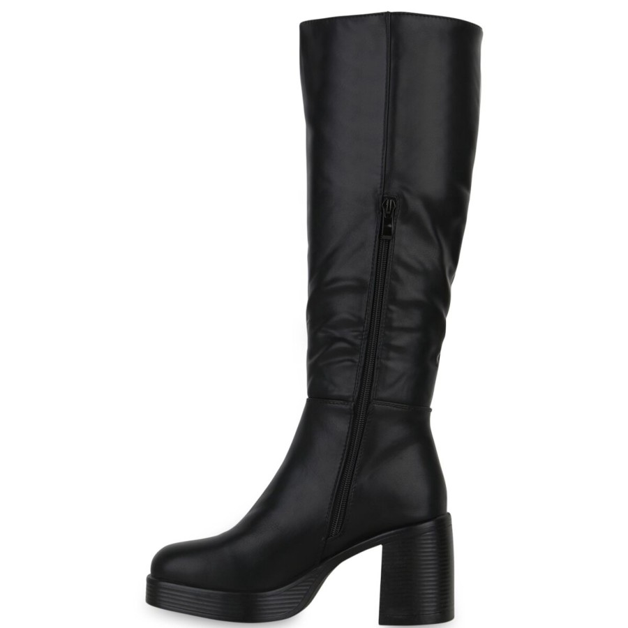 Damenschuhe Stiefelparadies | Damen Klassische Stiefel In Schwarz