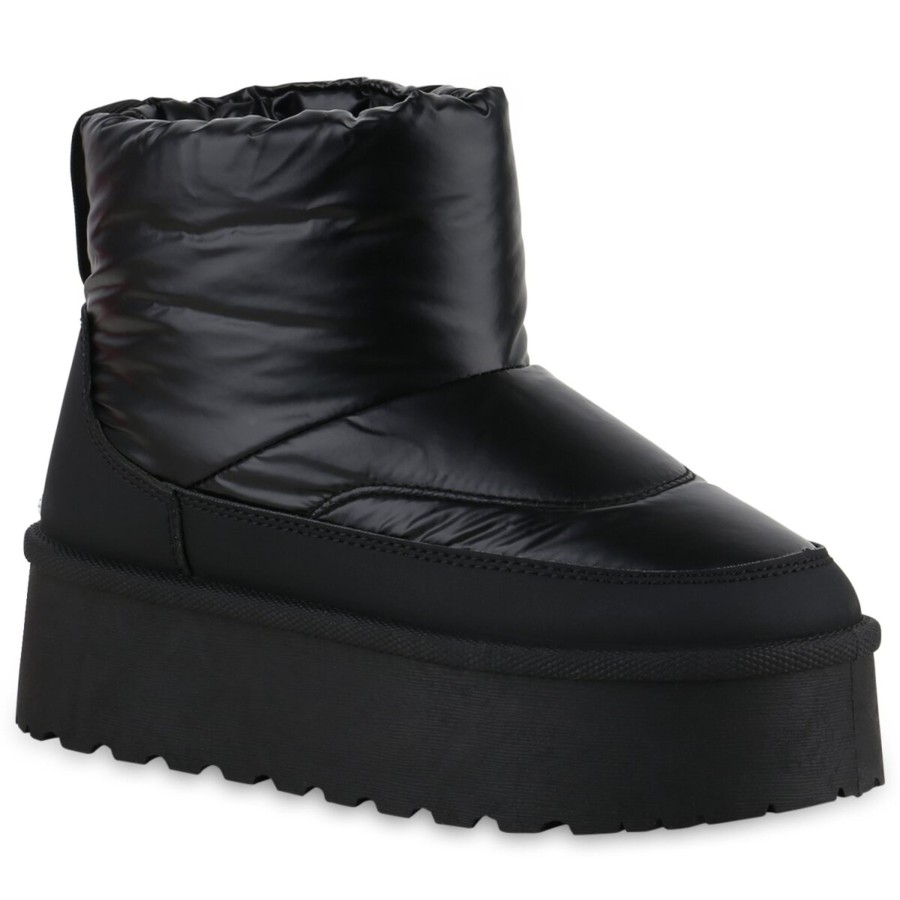 Damenschuhe Stiefelparadies | Damen Winter Boots In Schwarz