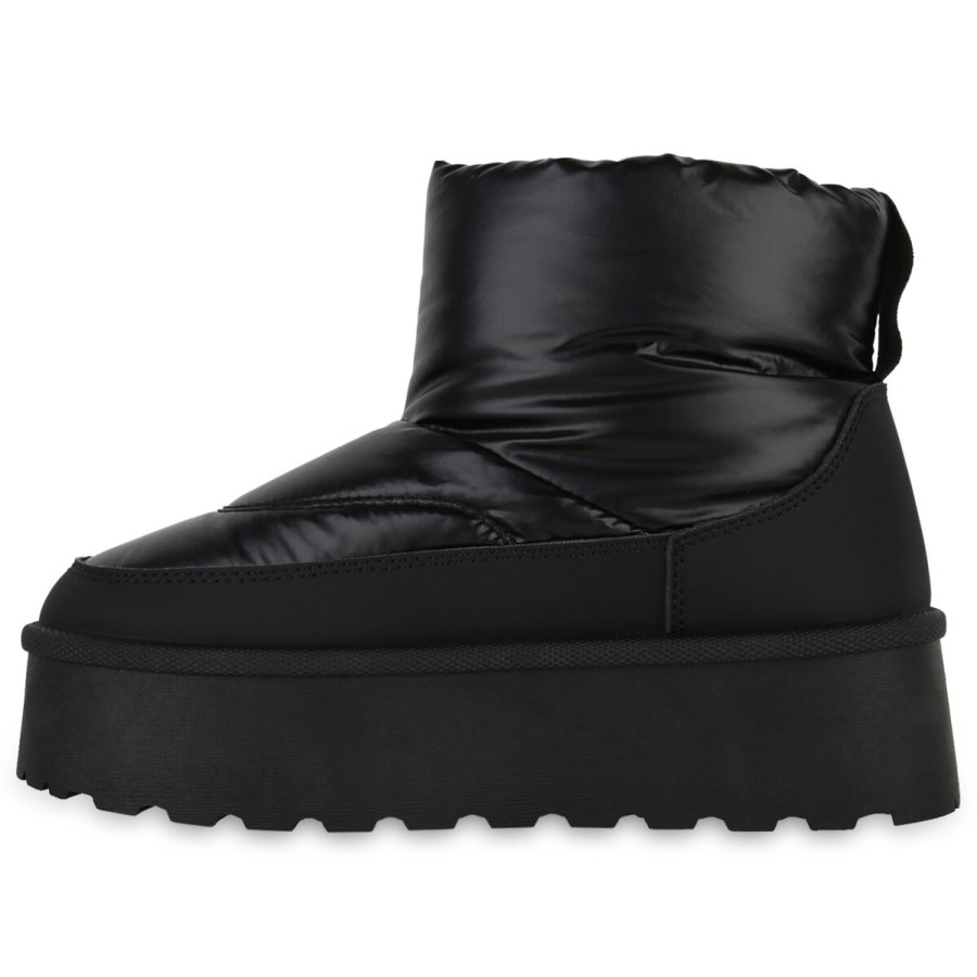 Damenschuhe Stiefelparadies | Damen Winter Boots In Schwarz