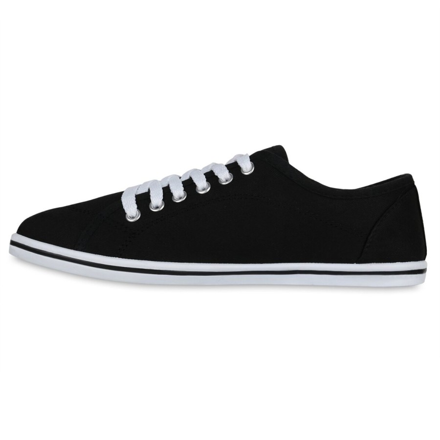 Damenschuhe Stiefelparadies | Damen Sneaker Low In Schwarz