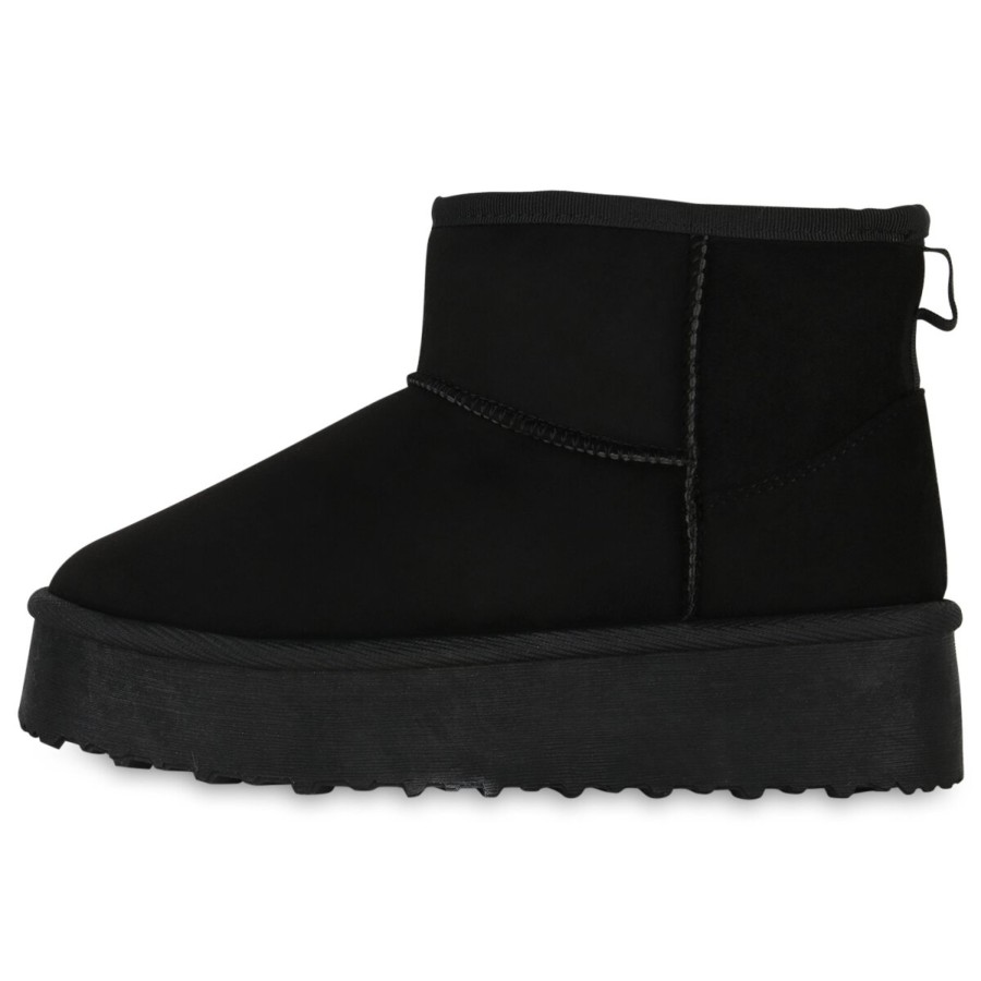 Damenschuhe Stiefelparadies | Damen Winter Boots In Schwarz