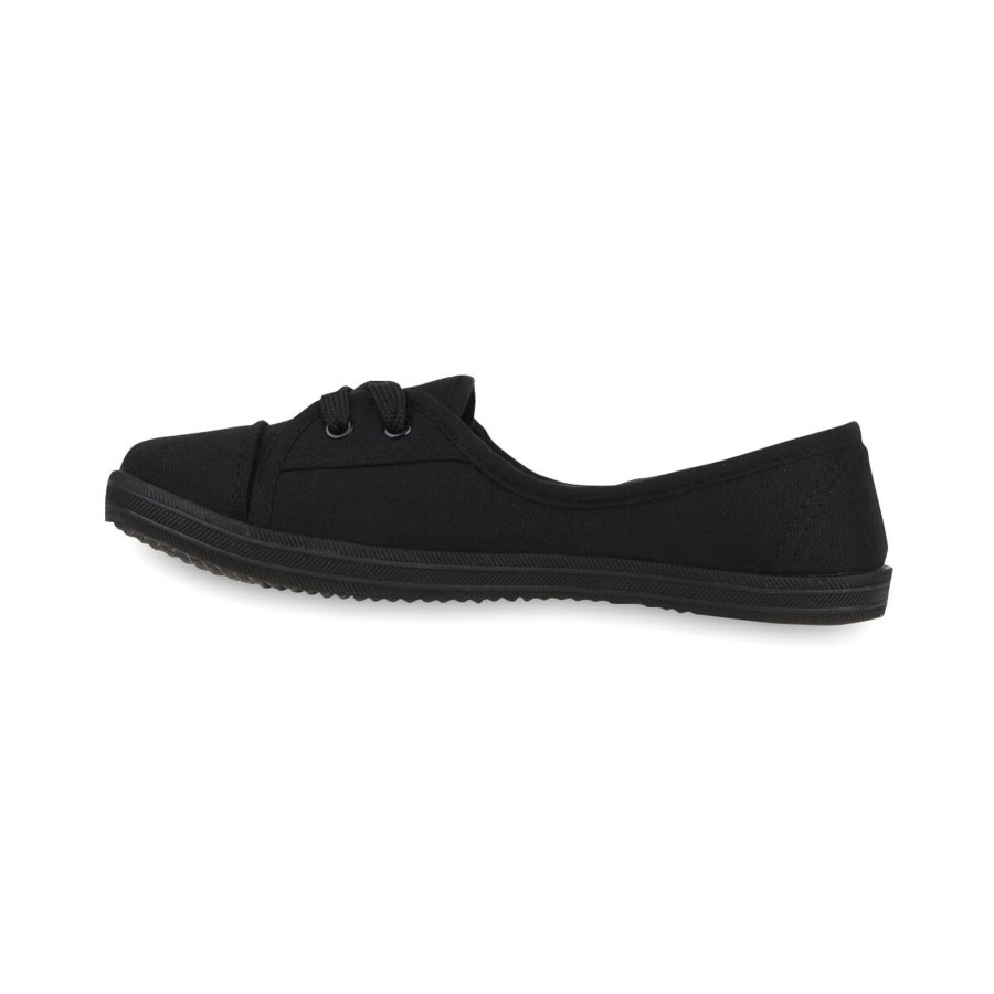 Damenschuhe Stiefelparadies | Damen Sportliche Ballerinas In Schwarz