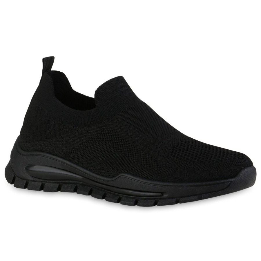 Herrenschuhe Stiefelparadies | Herren Slip Ons In Schwarz