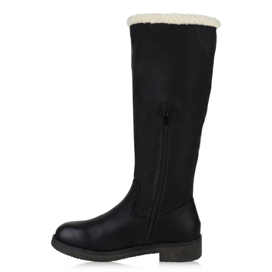 Damenschuhe Stiefelparadies | Damen Winterstiefel In Schwarz