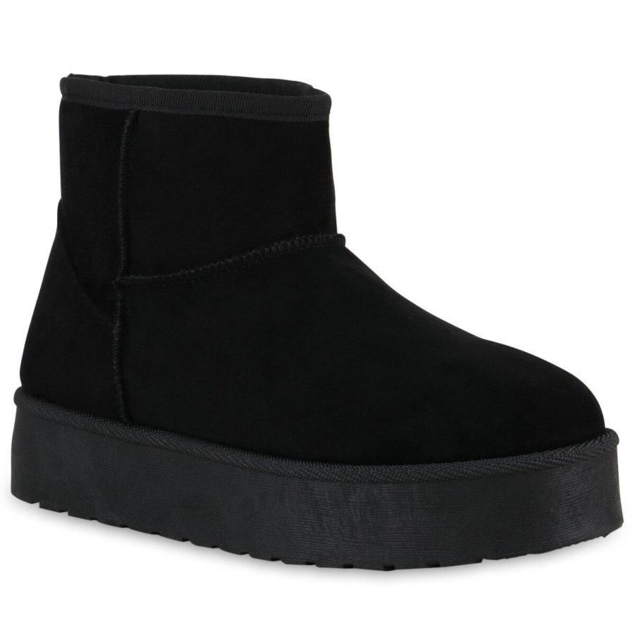 Damenschuhe Stiefelparadies | Damen Winter Boots In Schwarz