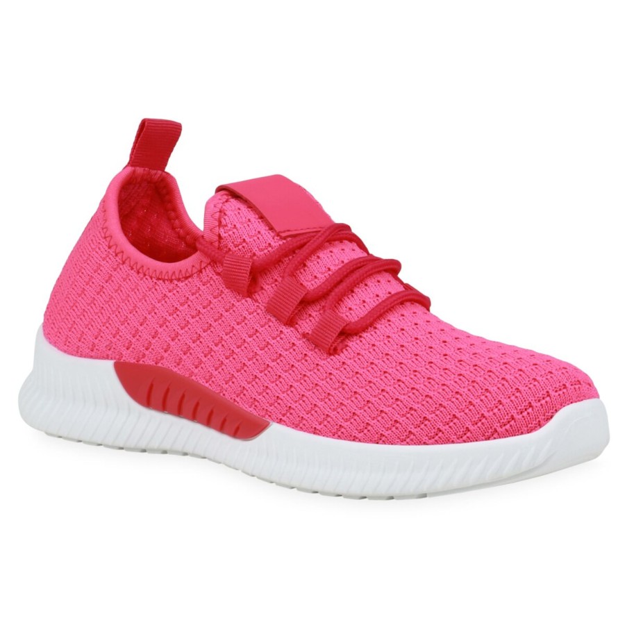 Damenschuhe Stiefelparadies | Damen Laufschuhe In Neon Pink