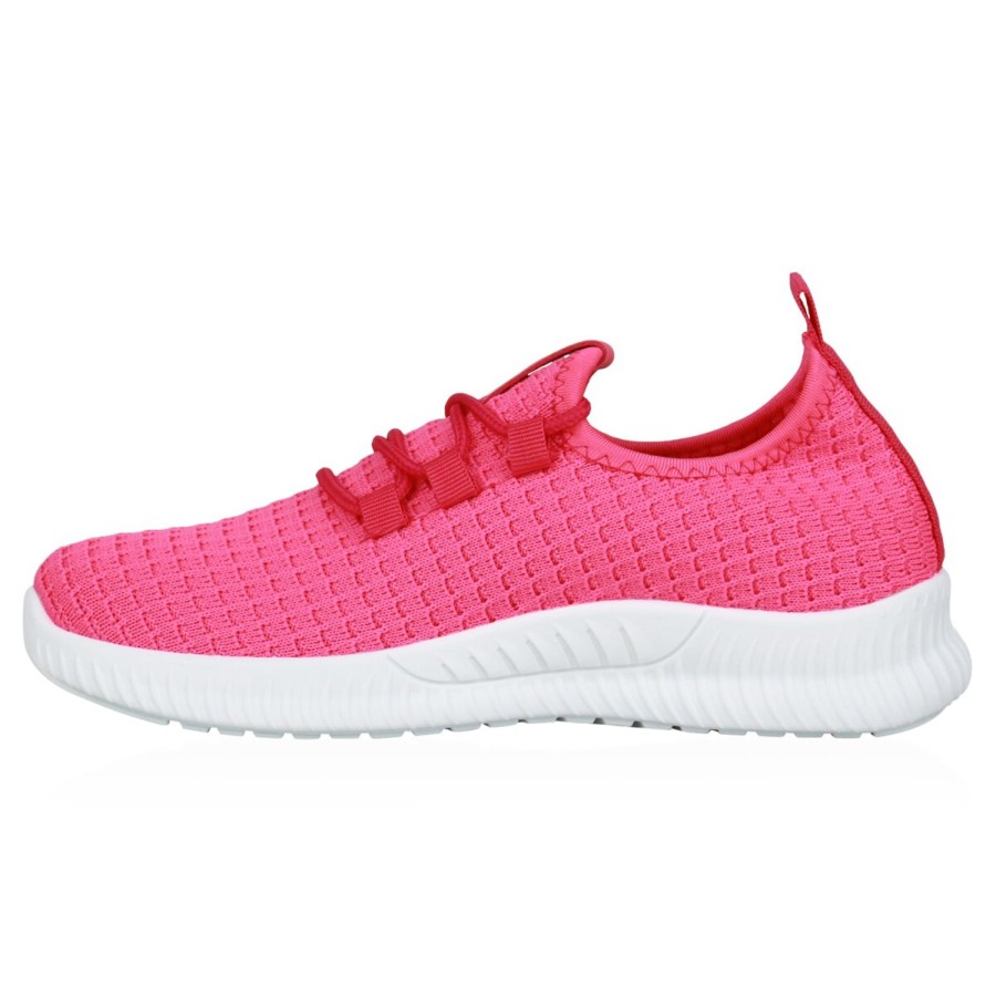 Damenschuhe Stiefelparadies | Damen Laufschuhe In Neon Pink