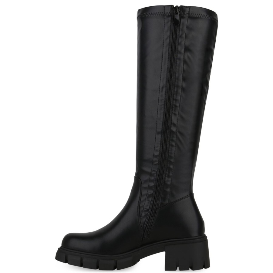 Damenschuhe Stiefelparadies | Damen Klassische Stiefel In Schwarz