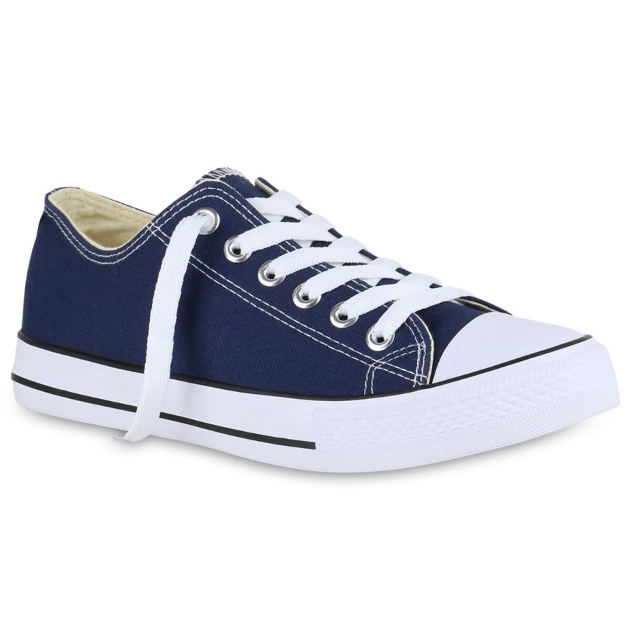 Herrenschuhe Stiefelparadies | Herren Sneaker Low In Dunkelblau