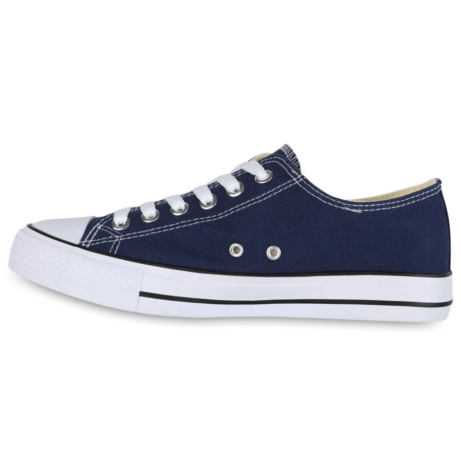 Herrenschuhe Stiefelparadies | Herren Sneaker Low In Dunkelblau