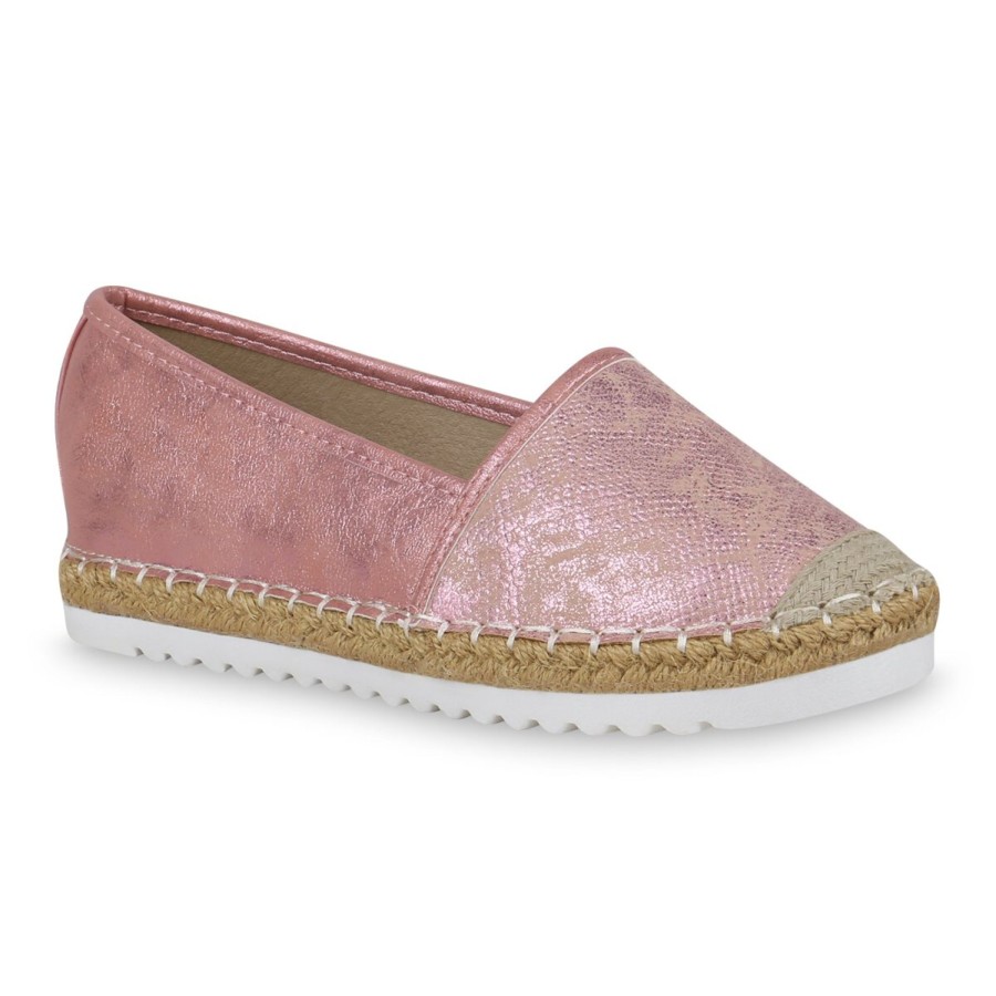 Damenschuhe Stiefelparadies | Damen Espadrilles In Pink