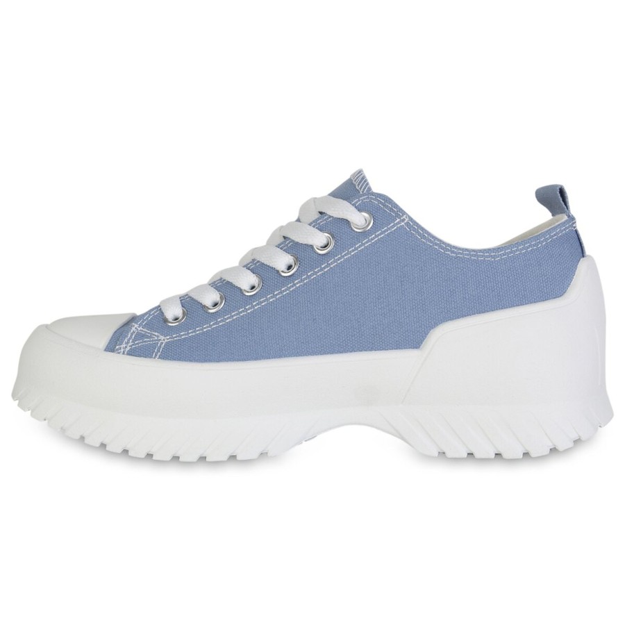 Damenschuhe Stiefelparadies | Damen Sneaker Low In Blau