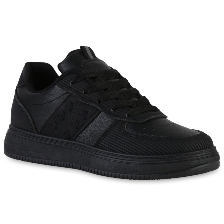 Damenschuhe Stiefelparadies | Damen Sneaker Low In Schwarz