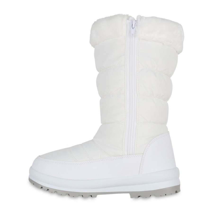 Damenschuhe Stiefelparadies | Damen Winterstiefel In Weiss